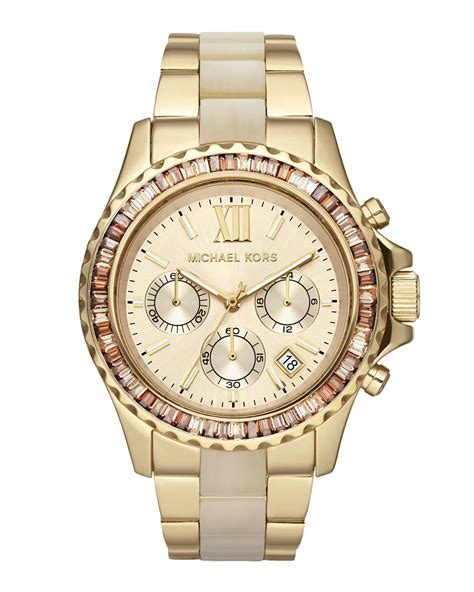 michael kors men's glitz watch|Michael Kors Ritz Glitz Gold Chronograph Watch .